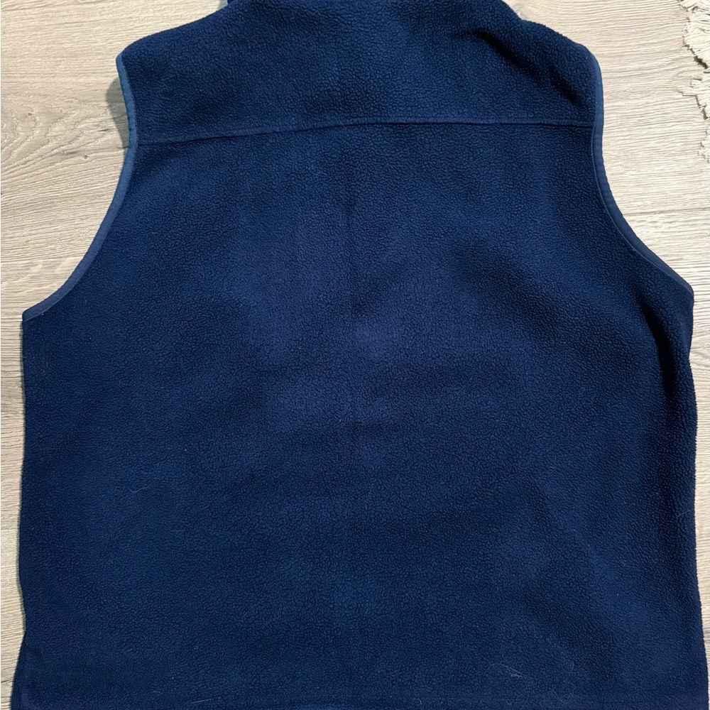 L.L. Bean Deep Blue Fleece Vest - Picture 4 of 4